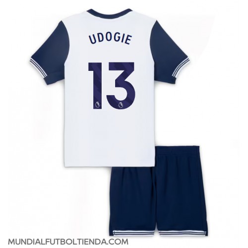 Camiseta Tottenham Hotspur Destiny Udogie #13 Primera Equipación Replica 2024-25 para niños mangas cortas (+ Pantalones cortos)